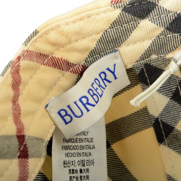 Burberry Classic Multi-Color Check Print Baseball Cap Hat size M - Picture 5 of 6